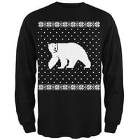 Veliki polarni medvjed ružni džemper crna majica s dugim rukavima