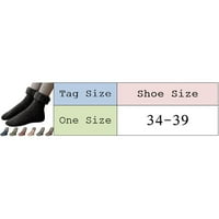yinguo žene zimske zadebljane snežne čarape plus baršunaste čarape na srednjim cijevima okreću se na