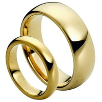 Usklađivanje muških i dama pozlaćenih klasičnih kljesnih kugstena karbidnih vjenčanih prstena