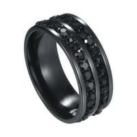 Voss nakit od zvona univerzalni puni redovi muškarci i dijamantni prstenovi dva ženska prstena