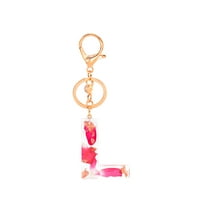 Keychain, slovo A - Z Pribor za ključeve slatke kristale Privjesak za početni ključ za žene za žene