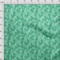 Onuone pamučna flena morska zelena tkanina djeca cvjetna haljina materijal tkanina za ispis tkanina