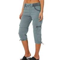 Yubatuo kratke hlače za ženske modne vučne kašike casual džepovi elastični struk labavi kratke hlače
