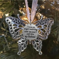 Kreativni šuplji rezbarenje Leptir Memorial Privjesak Božićno ukrašavanje stabla reflektor Retražni