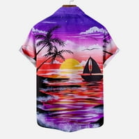 Njoeus Ljetni vrhovi Muške majice Muškarci Ležerne prilike Havajska košulja Havajska košulja ima džepove