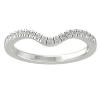 Araiya Sterling Silver Diamond Band Prsten za žene, veličine 6