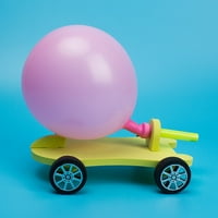 DIY ručno rađeni balon automobila, dječji eksperimentira za diy balonski električni automobil, automobilska