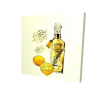 Maslinovo ulje i limuni - Ispis na platnu