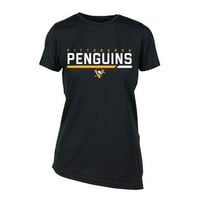 Ženska levele rublja Crna Pittsburgh Penguins Verve Birch majica