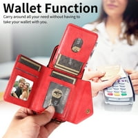 Za iPhone Pro 6,1 Crossbody novčanik s utorima sa karticom džepovima Magnetni gumb Rotirajuća držač