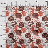 Onuone viskoze šifon crvena tkanina okeana podvodna životna haljina Materijal Tkanina za ispis tkanina