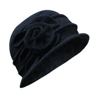Kutija boja pletene kape za muškarce za muškarce Žene Mekani rub kape casual kape crni