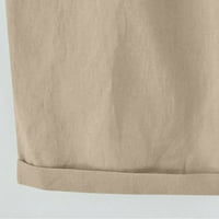 Žene Bermuda kratke hlače Dužina koljena vunene kratke hlače modne prozračne elastične strugove s džepovima