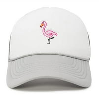 Dali Pink Flamingo izvezeni mrežični kapu za kamiondžiju u mornarici Plavi bijeli