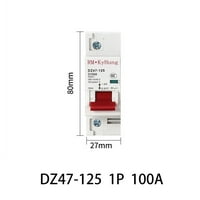 1p DC MCB 600V 125A 100A 80A prekidač za PV sistem baterije Glavni prekidač