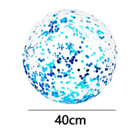 Wequins Beach Ball Jumbo Bazen Igračke Balls Giant Confetti blista na napuhavanje Clear Beach Ball Bazen