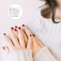 Domaći set manikirske ploče za nokte fototerapije lažni nokti izdubljeni zakrpe za nokte bijelo