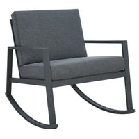 Safavieh Vanjski katorski stolica za ljuljanje Siva siva