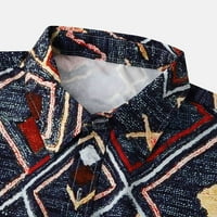 Leesechin ponude Muške majice Vintage Ispis odjeća Havajska kratka rukava odjeća za odmor na plaži,