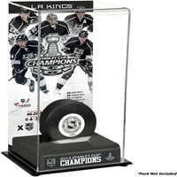Los Angeles Kings Stanley Cup Champions Logo Deluxe Puck Expions