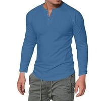 Košulje za muškarce dugih rukava okrugli vrat pulover pulover casual bluza majice za muškarce