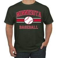 Wild Bobby Grad Minnesota bejzbol Fantasy Fan Sports Muška majica, Šumska zelena, 3x-velika