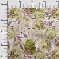Onuone pamučna kambrička maroonska tkanina cvjetna tkanina za šivanje tiskane ploče od tiskane od dvorišta