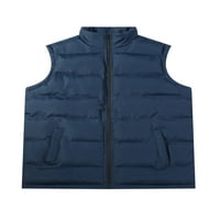 Paille Muška puffer Regularna fit jakna prsluk modna odmor za odmor sa džepovima zimski topli kaput,