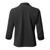 Ženski casual blezers draped Otvoreni prednji kardigani jakna Elegantni kardigan zazor na prodaju S