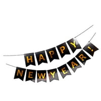 Postavite novogodišnju zabavu Crni papir za lastavi repni baner Creative Party Decor