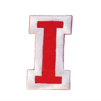 Inicijali A do Z i brojevi Kolege za varsity Letterman izvezeno željezo na zakrpa 3 crveno bijelo