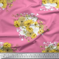 Soimoi pamučni dres tkanini odlazi i divlja cvjetna cvjetna tkanina za ispis u dvorištu široko