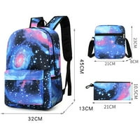 Stitch ruksak Dječji zvjezdani noćni torbak za putovanja za putovanja za studente, školska torba za