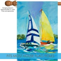 Rovkeav regata Dekorativni šareni jedrilica Ljeto jezero Ocean Jedring zastava