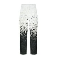 Muške modne gradijentne hlače sa džepovima za crtanje visokih struka trenerke jogger hlače