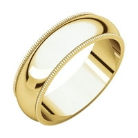 14k žuto zlato milgrain veličina prstena 9 9. Nakit pokloni za žene - 6. grama