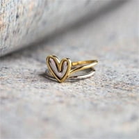 Miyuaadkai prstens prsten u obliku srca osjetljiv prsten poklon za kćer i majka ljubavni prsten za njene