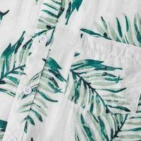 Havajska majica za muškarce Cleariance Muška uzorka Ležerna modna rever kratka rukava bluza pokloni
