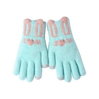 Heiheiup ženske rukavice zimska pletena gusta topla za odrasle za odrasle pet rukavica za toplim rukavicama