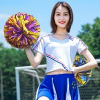 Navijačica Pom Poms Naveli odred pompoms pom navijajući team folija Plastična omladinska pom za školsku