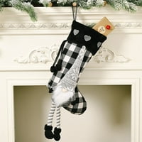 Božićni ukrasi Promocija čišćenja Božićne čarape Ornament Provjerio deco Provjerite čarape za automobile