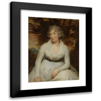 Sir Henry Raeburn Crni moderni uokvireni muzej umjetnički print pod nazivom - Miss Elizabeth Dalrymple
