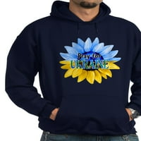 Cafeprespress - molite se za Ukrajinu plavi i žuti suncokret dukljan - pulover Hoodie, klasična, udobna