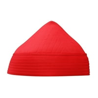TheKufi® crvena naqshibandi polučvrsta teksturirana tkanina visoka vijest muslimanska šešir