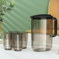 Postavite plastičnu kupu za vodu za picted picker pitcher limunade bacač vruće hladne vode bacač pijenje