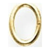 Jewels Gold Punjeni mjerač ovalnog prstena za skok