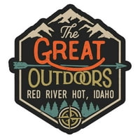 Crvena rijeka Hot Idaho, Veliki na otvorenom dizajn naljepnica vinilne naljepnice