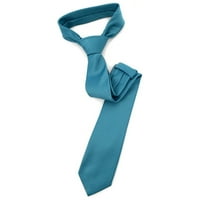 Muške smeđe čvrste boje široke i duge tanke kravate