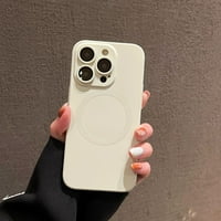 Za Apple iPhone Magsafe Case Mekani tekući silikonski objektiv zaštitni otporan na udarce