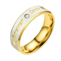 Do 50% popusta, DVKPTBK prstenovi unise od nehrđajućeg čelika kristalni prsten za muškarce i žene modni